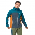 Jack Wolfskin Softshell Jacket Eagle Peak II (windproof, very water-repellent, PFC-free) Orion Blue Men